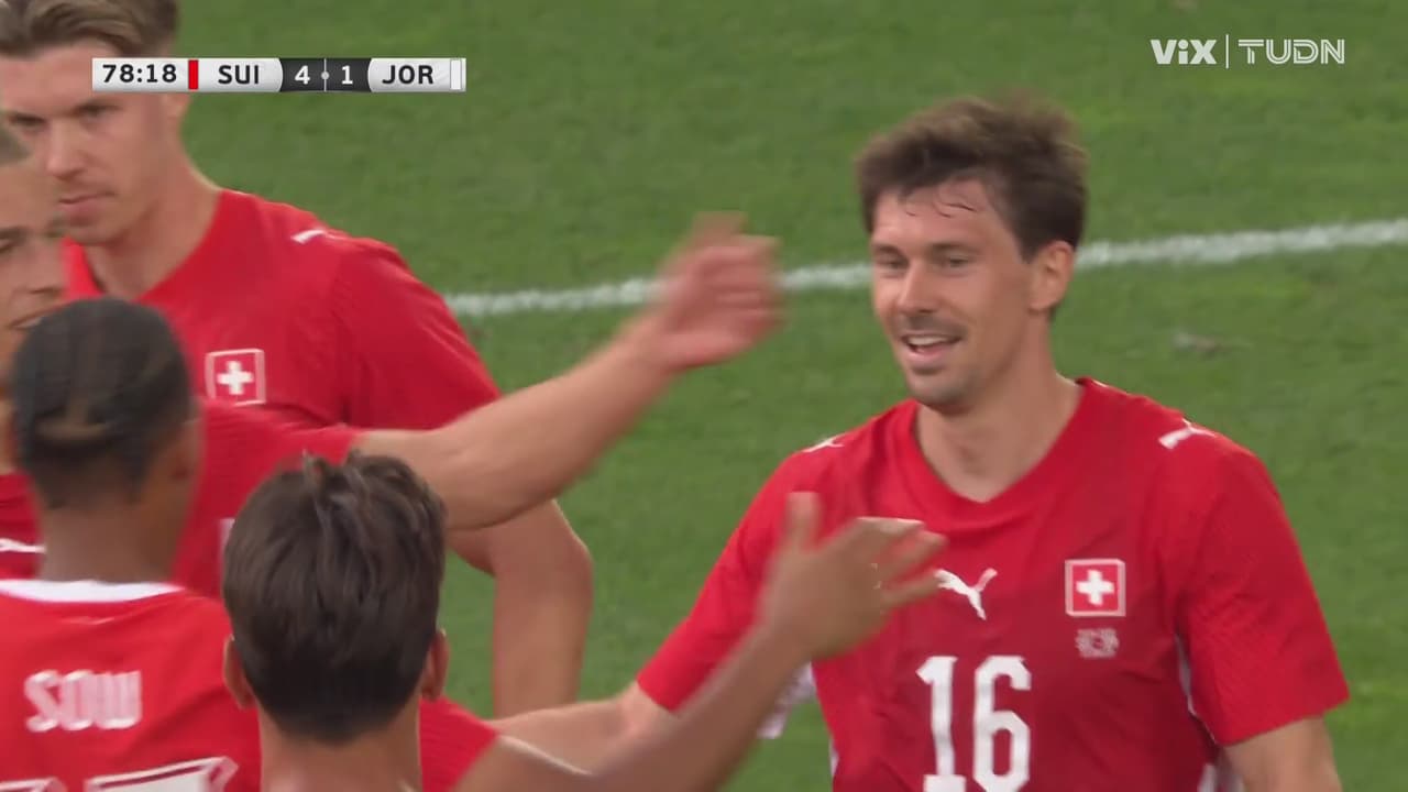 Resumen | Suiza golea a Jordania en su despedida previo al Mundial 2026