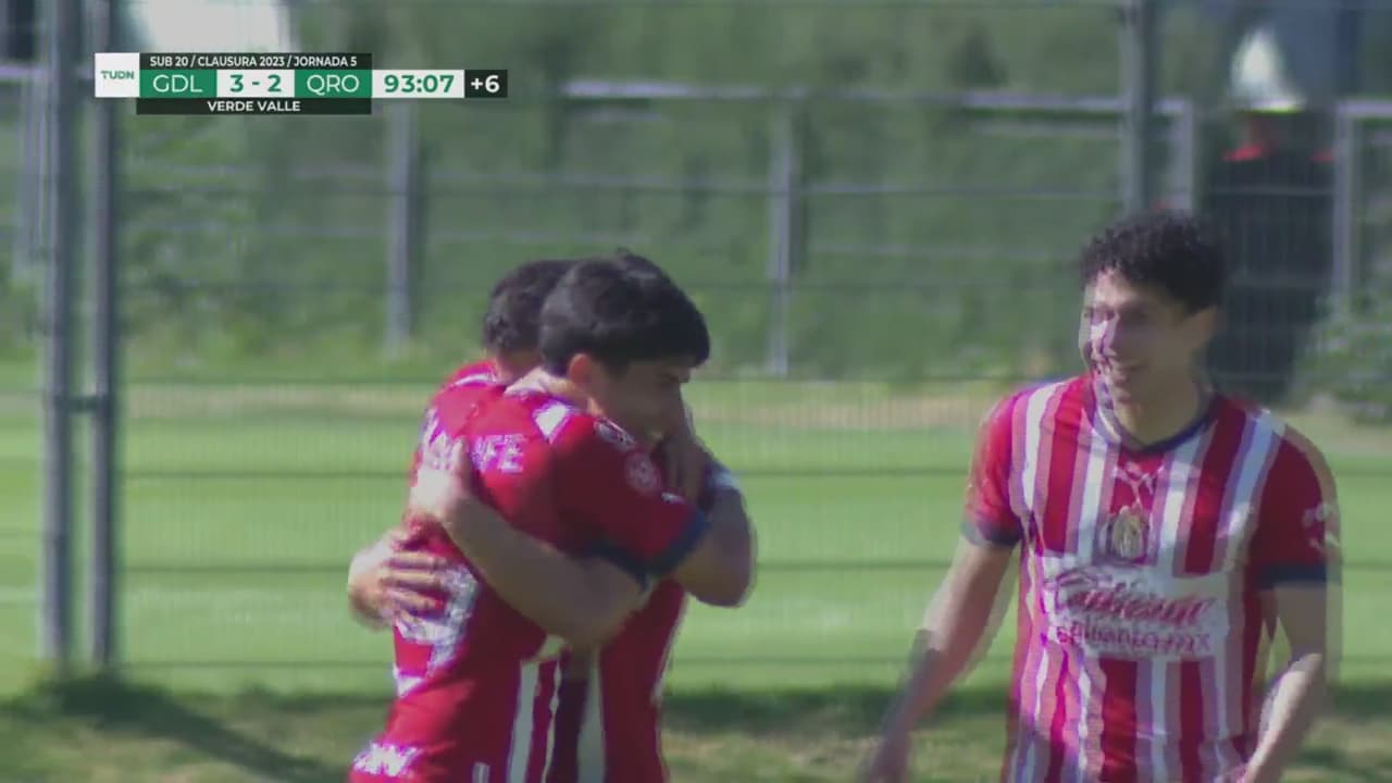 Resumen | Chivas Sub20 sufre en casa pero vence a Querétaro 3-2