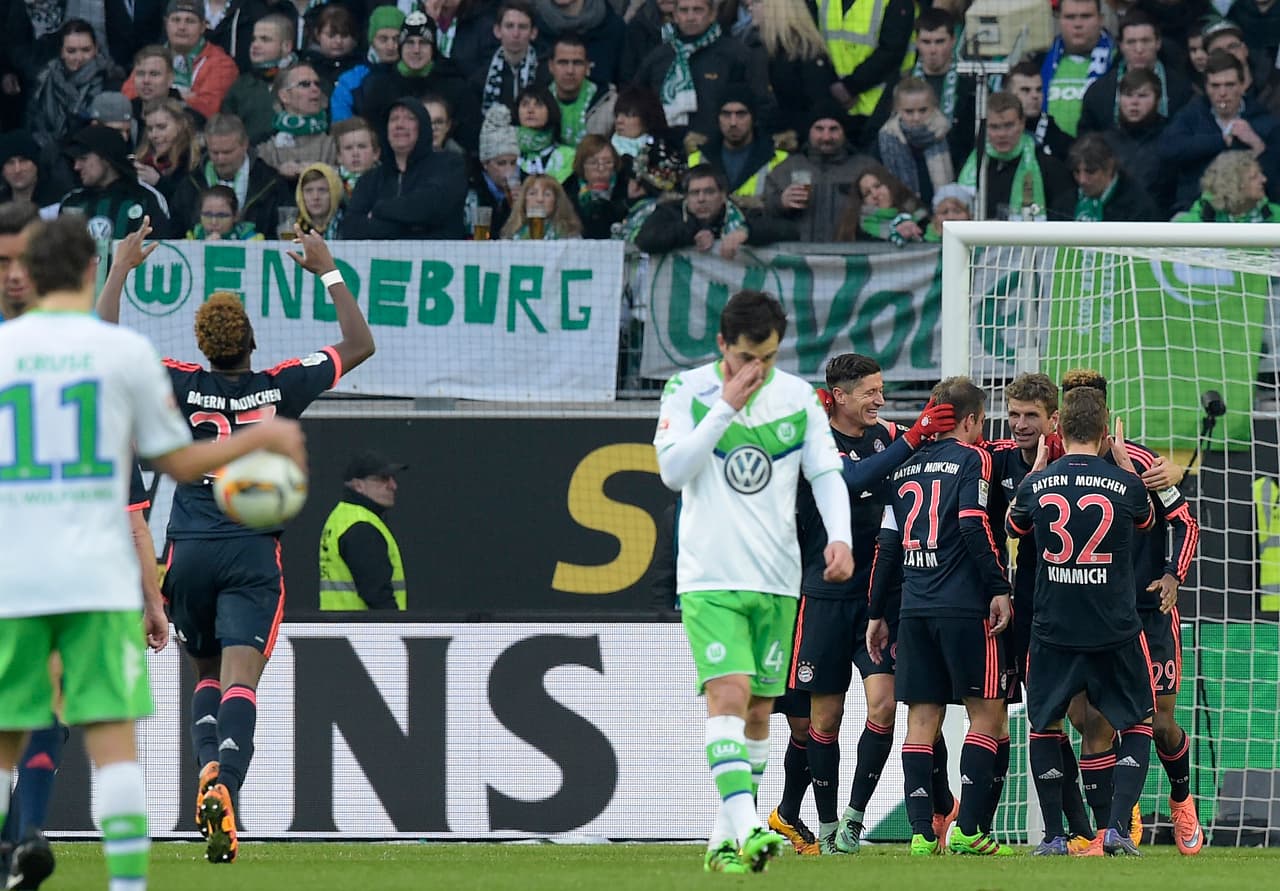 Bayern ganó en Wolfsburg