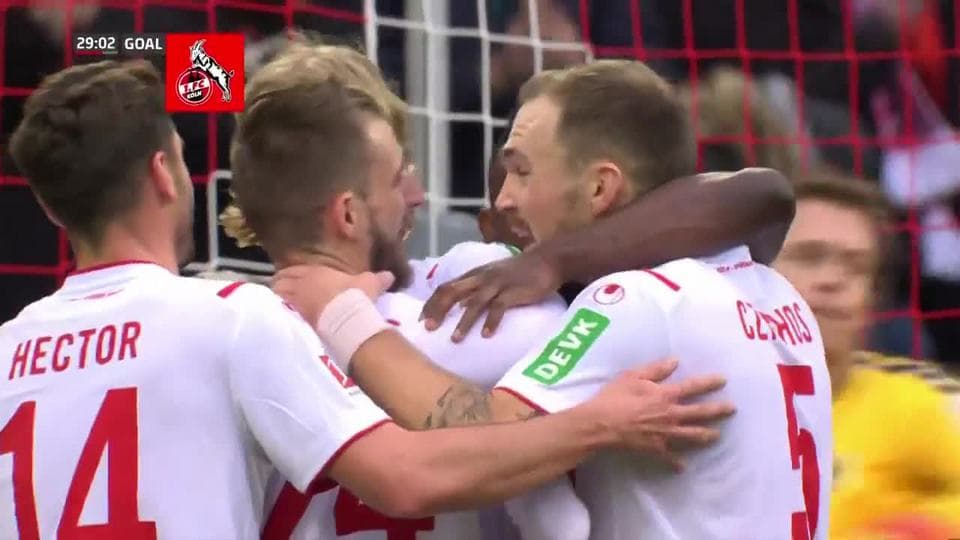¡GOOOL! Sebastiaan Bornauw anota para 1. FC Köln