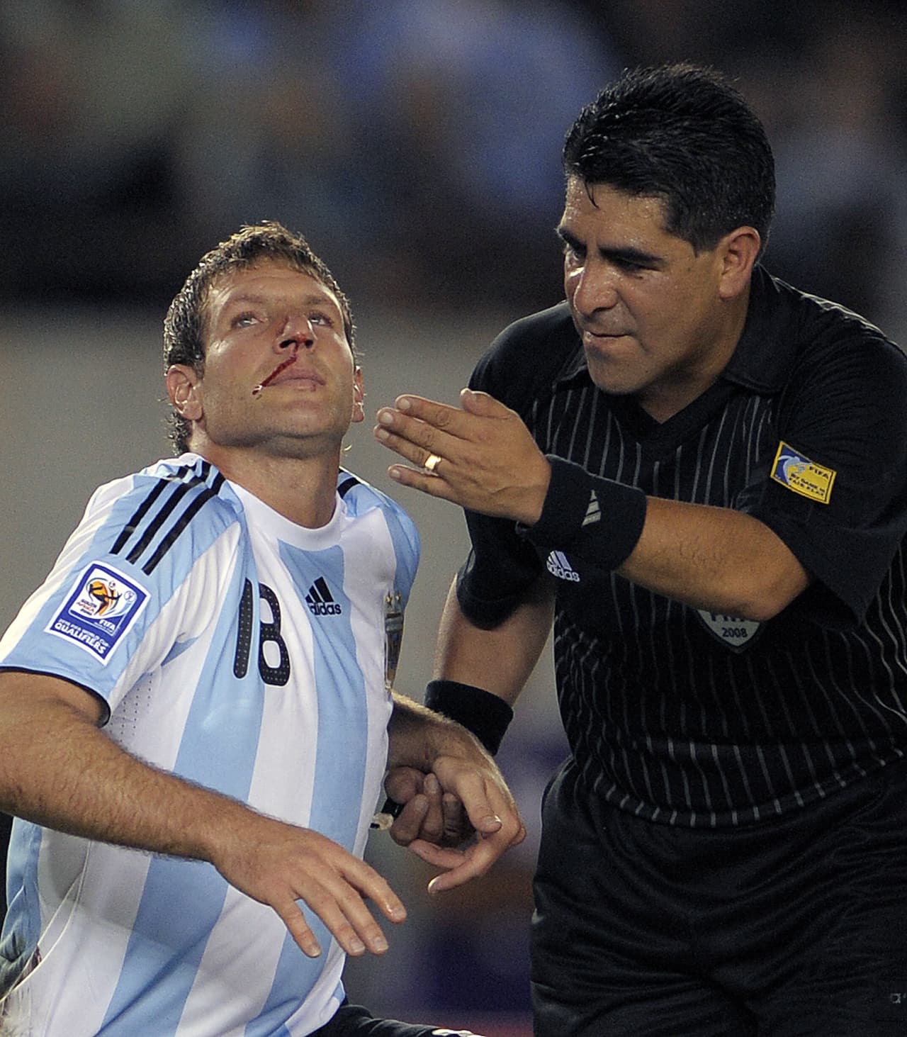 A riesgo de su integridad física, Palermo quiso demostrar que su convocatoria y presencia estaba mñas que justificada.