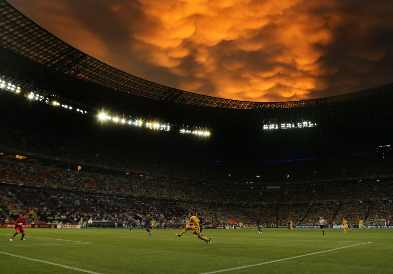 DONETSK, UKRAINE - JUNE 15: A general view during the UEFA EURO 2012 group D match between Ukraine and France at Donbass Arena on June 15, 2012 in Donetsk, Ukraine. (Photo by Ian Walton/Getty Images)