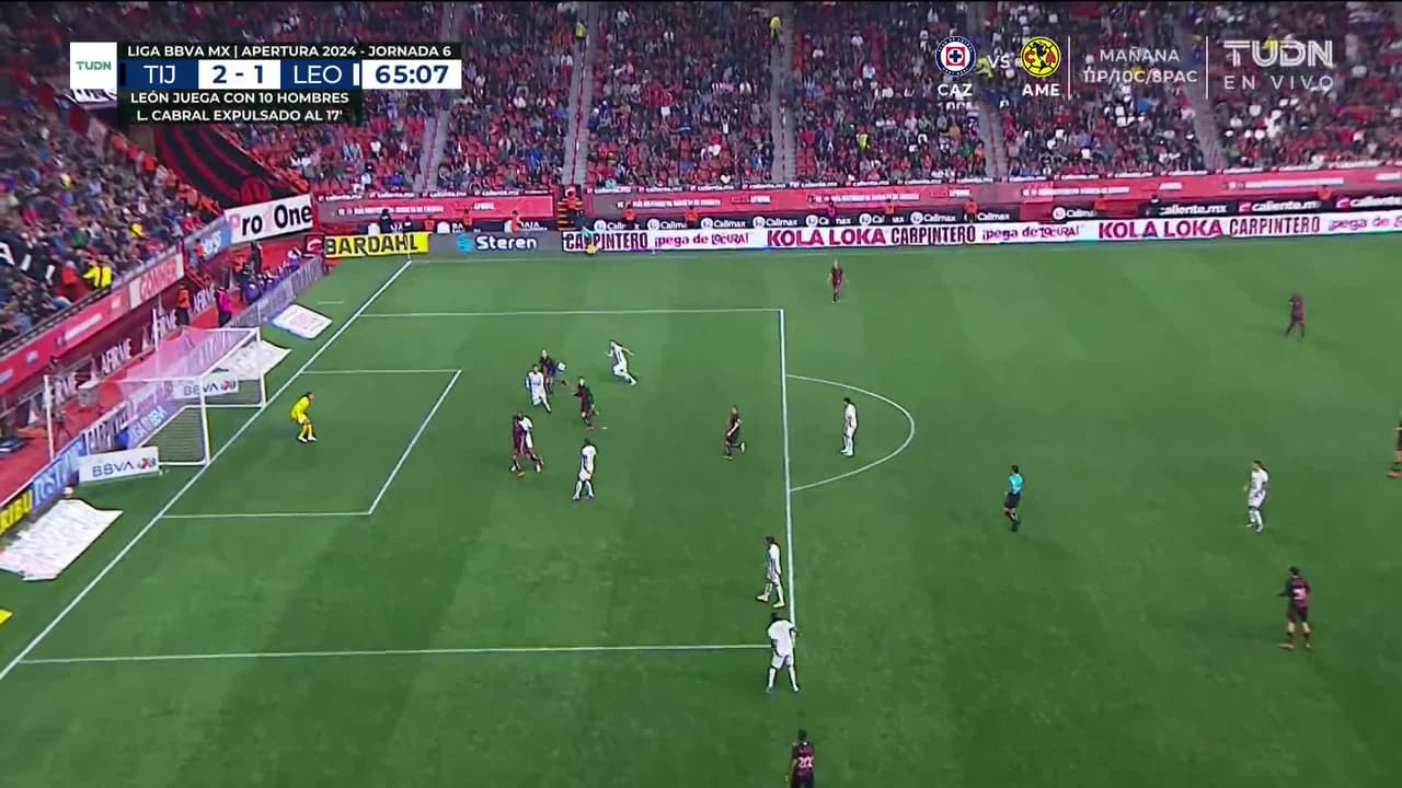 ¡GOL!  anota para Club Tijuana. Gilberto Mora