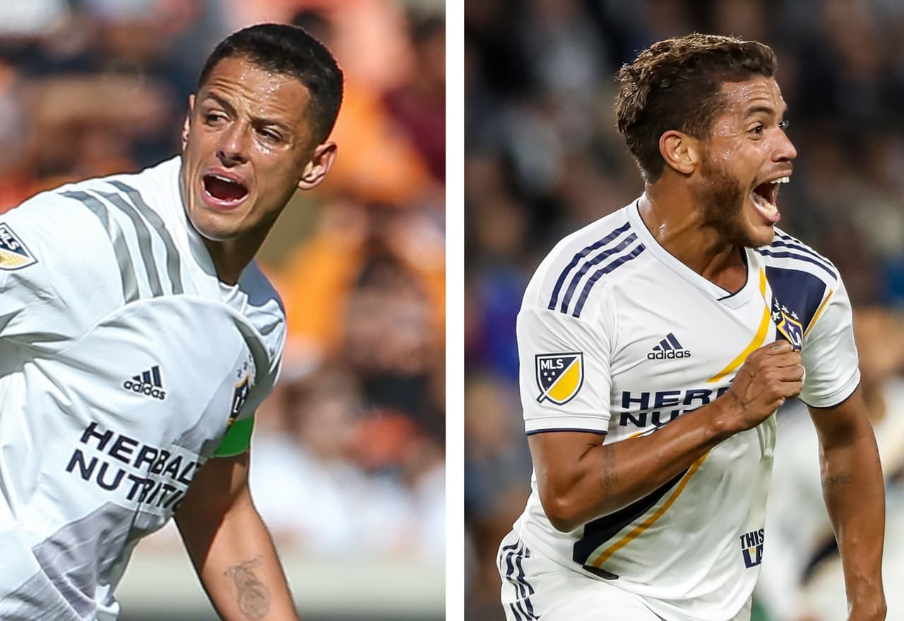 Chicharito Hernández y Jona dos Santos, en duda para el clásico del sábado ante LAFC.