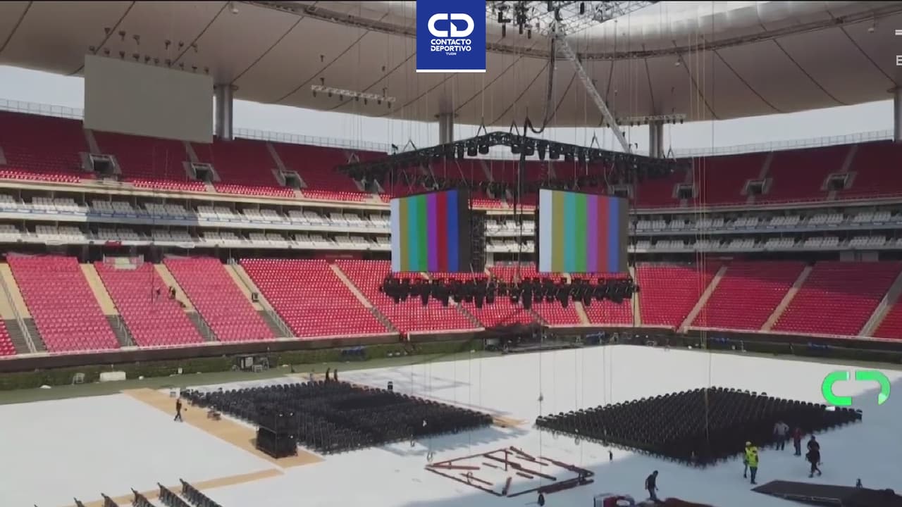 ¡Impresionante! La transformación del estadio Akron en un ring