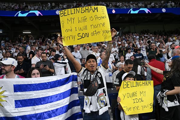 La afición del Real Madrid está alucinada con Jude Bellingham.