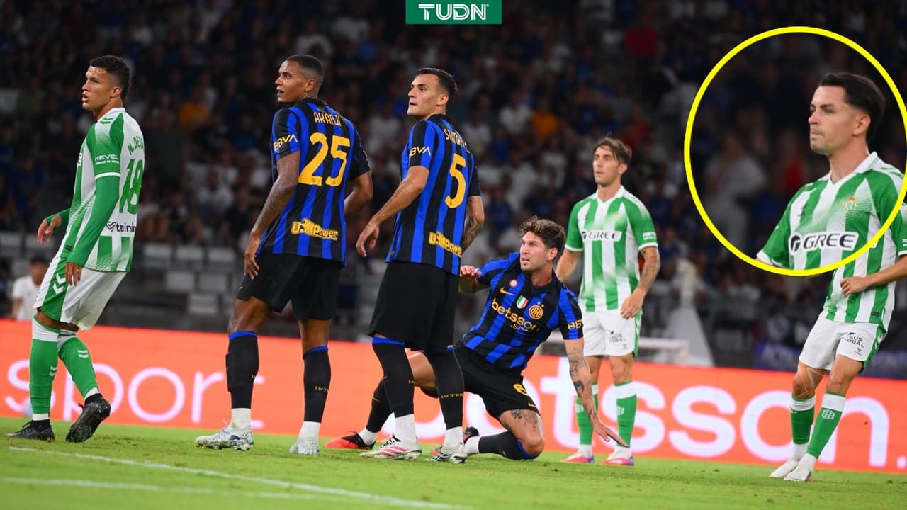 Álvaro Fidalgo ve minutos en derrota de Betis ante Inter