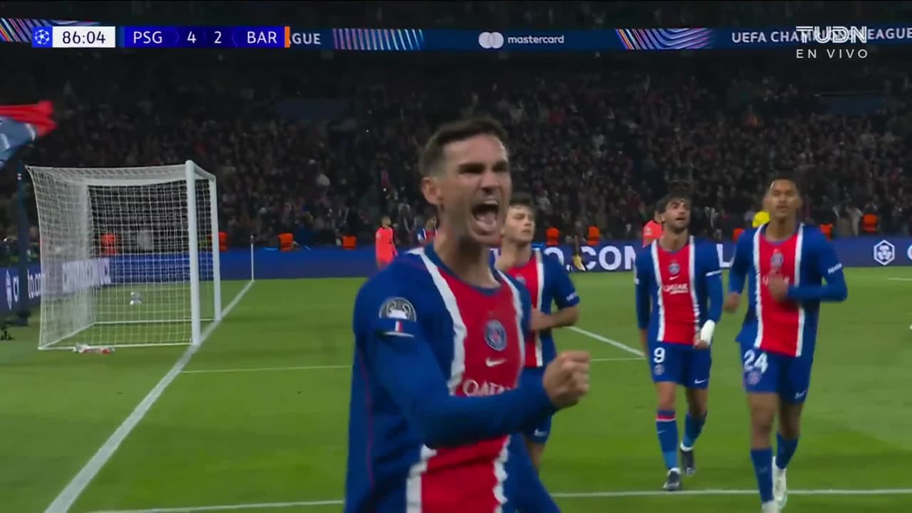 ¡Fabián Ruíz sella goleada al Barcelona del PSG en Champions League!