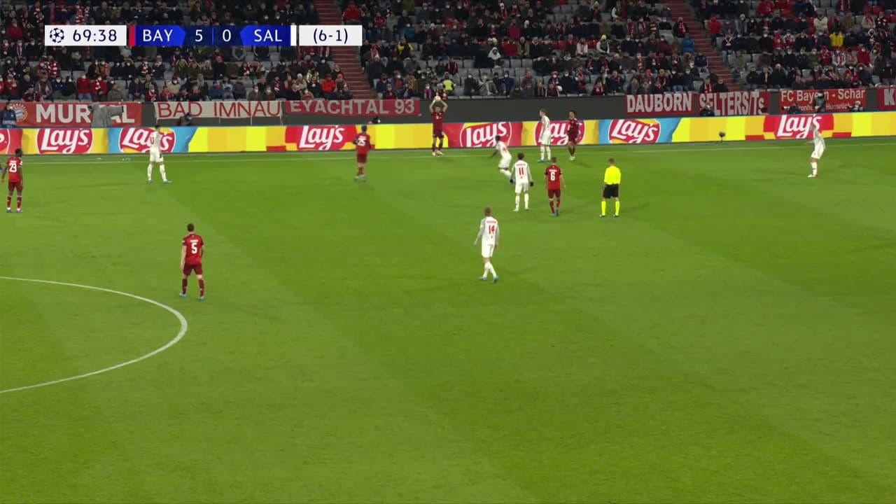 ¡GOL!  anota para FC Red Bull Salzburg. Maurits Kjærgaard
