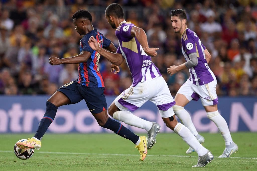 El Barcelona se impuso por 4-0 al Valladolid en el Spotify Camp Nou con dos goles de Robert Lewandowski, uno de Pedro González ‘Pedri’ y otro de Sergi Roberto en un encuentro correspondiente a la tercera jornada de LaLiga Santander.