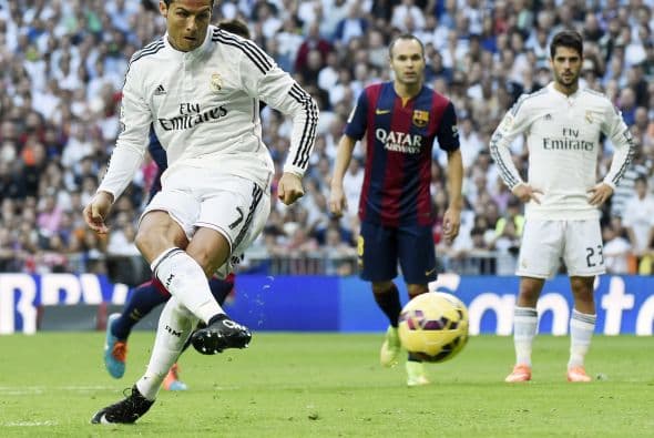 Cristiano Ronaldo cobró el penalti impecablemente para igualar el partido.