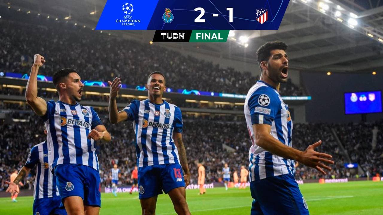 ¡Fracaso! Atlético cae con Porto y queda fuera de toda competencia europea