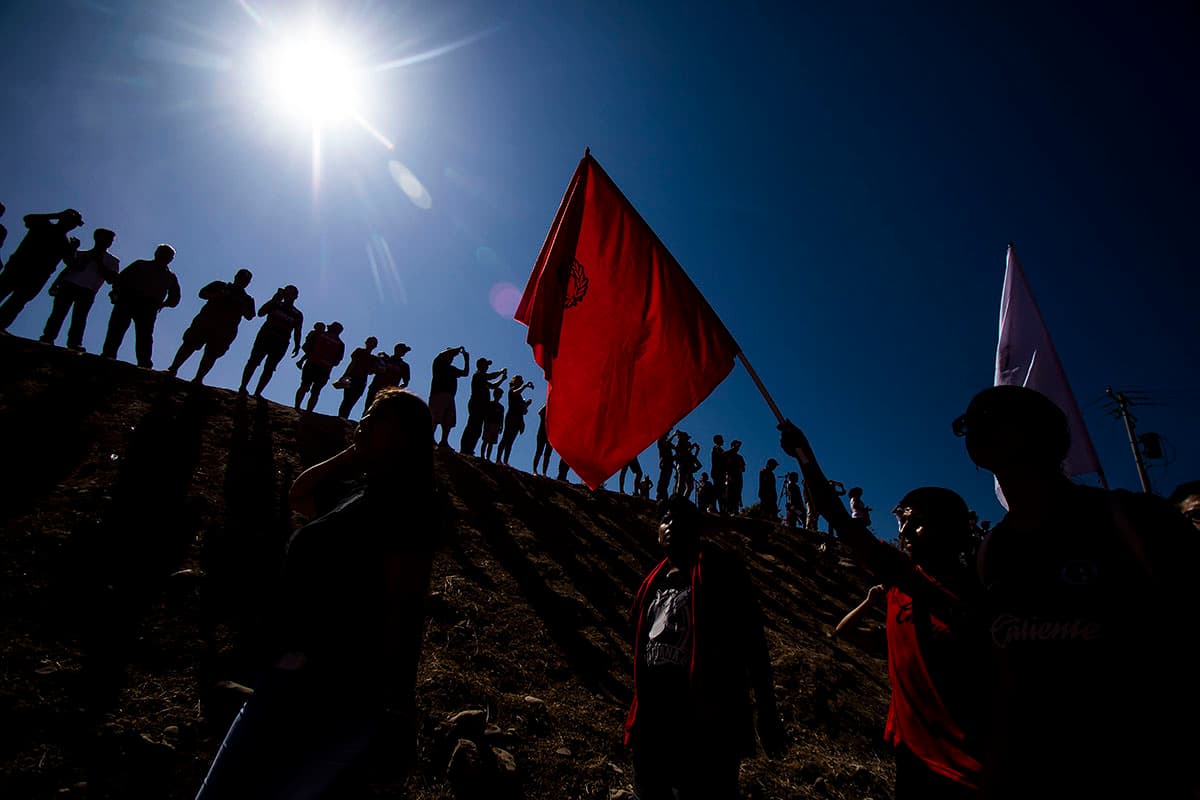 Fanáticos de Xolos de Tijuana en las afueras del Estadio Caliente, previo al juego contra León por la jornada 3 del Apertura 2018.