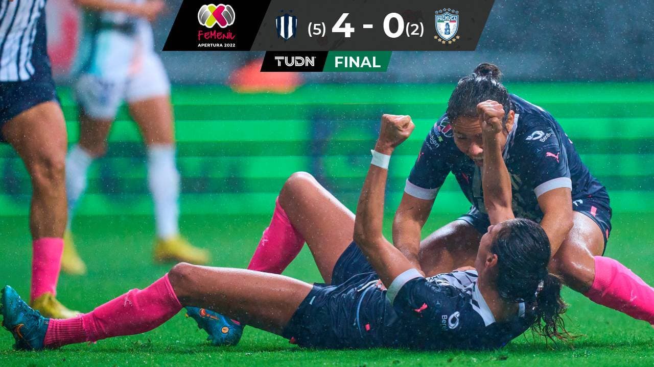Rayadas golean a Pachuca y se meten a la Semifinal del Apertura 2022