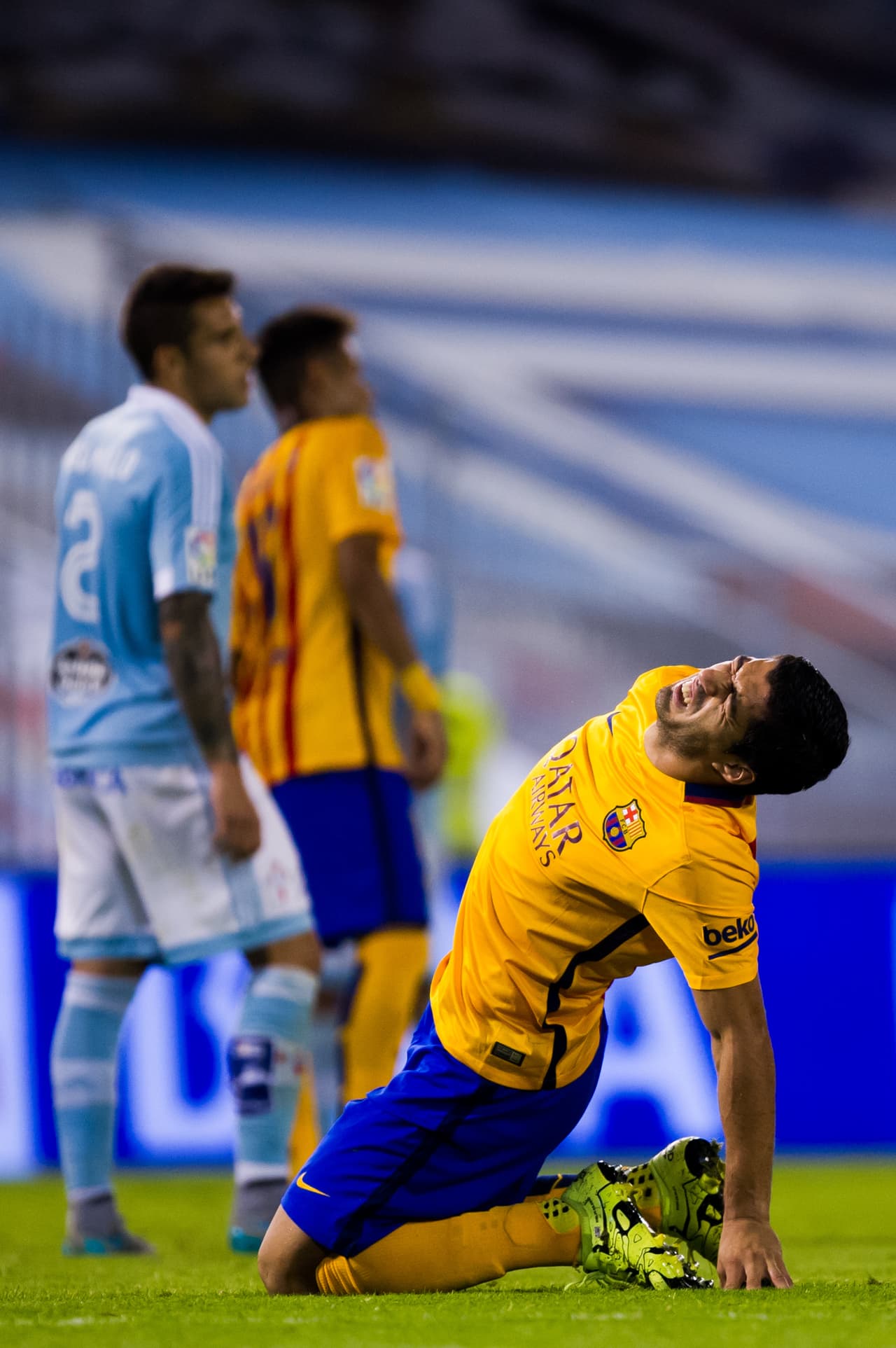 Luis Suárez se quejaba, pero el dolor no era físico. Lo que pasó en Balaídos difícilmente será recordado por muchos años.