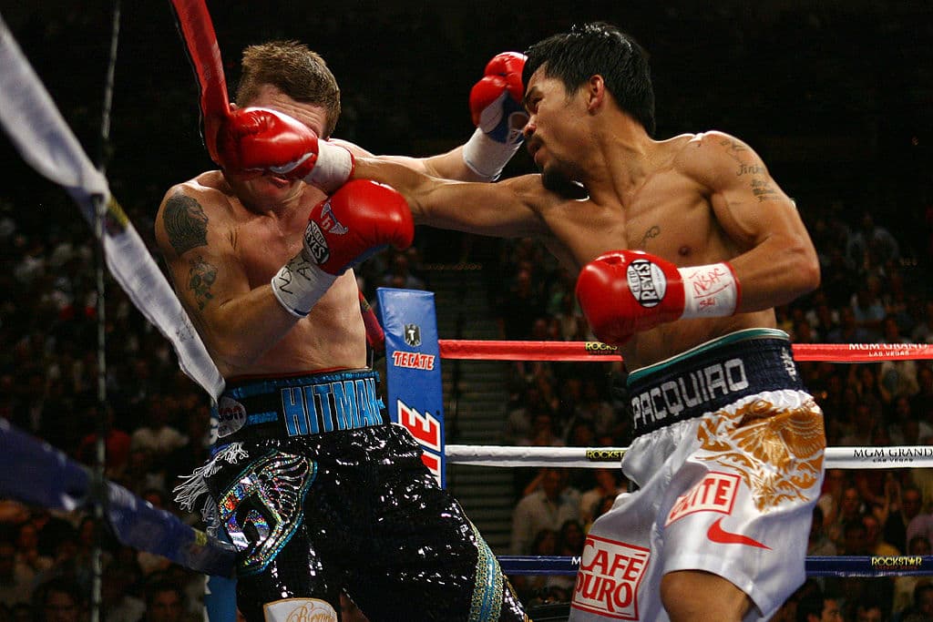 Ricky Hatton, literalmente, no metió los puños. Pacquiao evitó los lances del británico e hizo una 'pelea efectiva'. Cualquier estilo podía acomodarse al 'Pacman' a estas alturas de su carrera