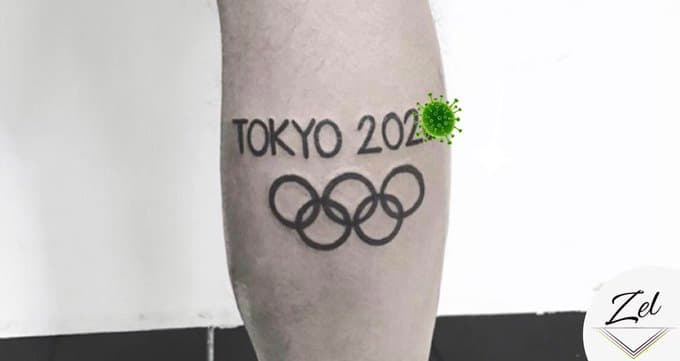 María Zel subió la imagen de un tatuaje alusivo a los Juegos Olímpicos de Tokyo 2020 y las redes sociales nos divertieron un poco.