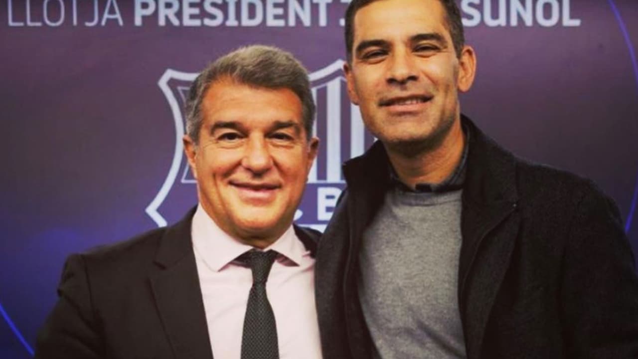 ¿Está de vuelta? Rafa Márquez presumió foto con Joan Laporta 