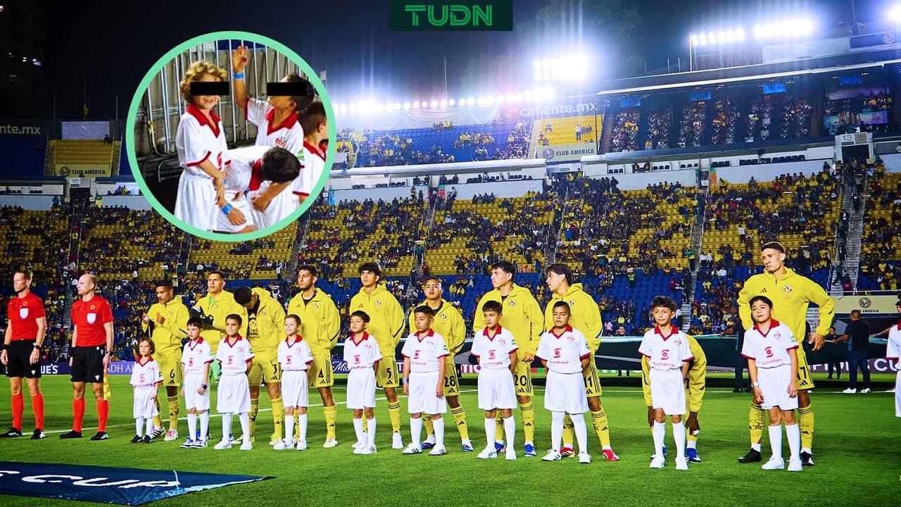 Nieto del Ruso Brailovsky sale a la cancha con América y se roba el corazón