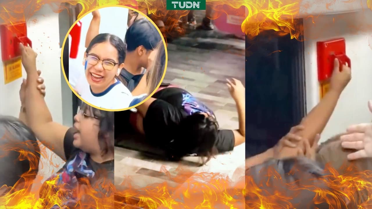 Rayados bajan a mujer del Metro, la tiran y  festejan