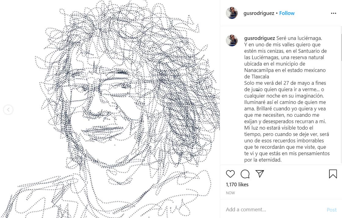 "
<b>Iluminaré así el camino de quien me ama. Brillaré cuando yo quiera y vea que me necesiten, no cuando me exijan y desesperados recurran a mí</b>. Mi luz no estará visible todo el tiempo, pero cuando se deje ver, será uno de esos recuerdos imborrables que te recordarán que me viste, que te vi y que estás en mis pensamientos por la eternidad. Seré una luciérnaga", se lee en el mensaje.
<br>