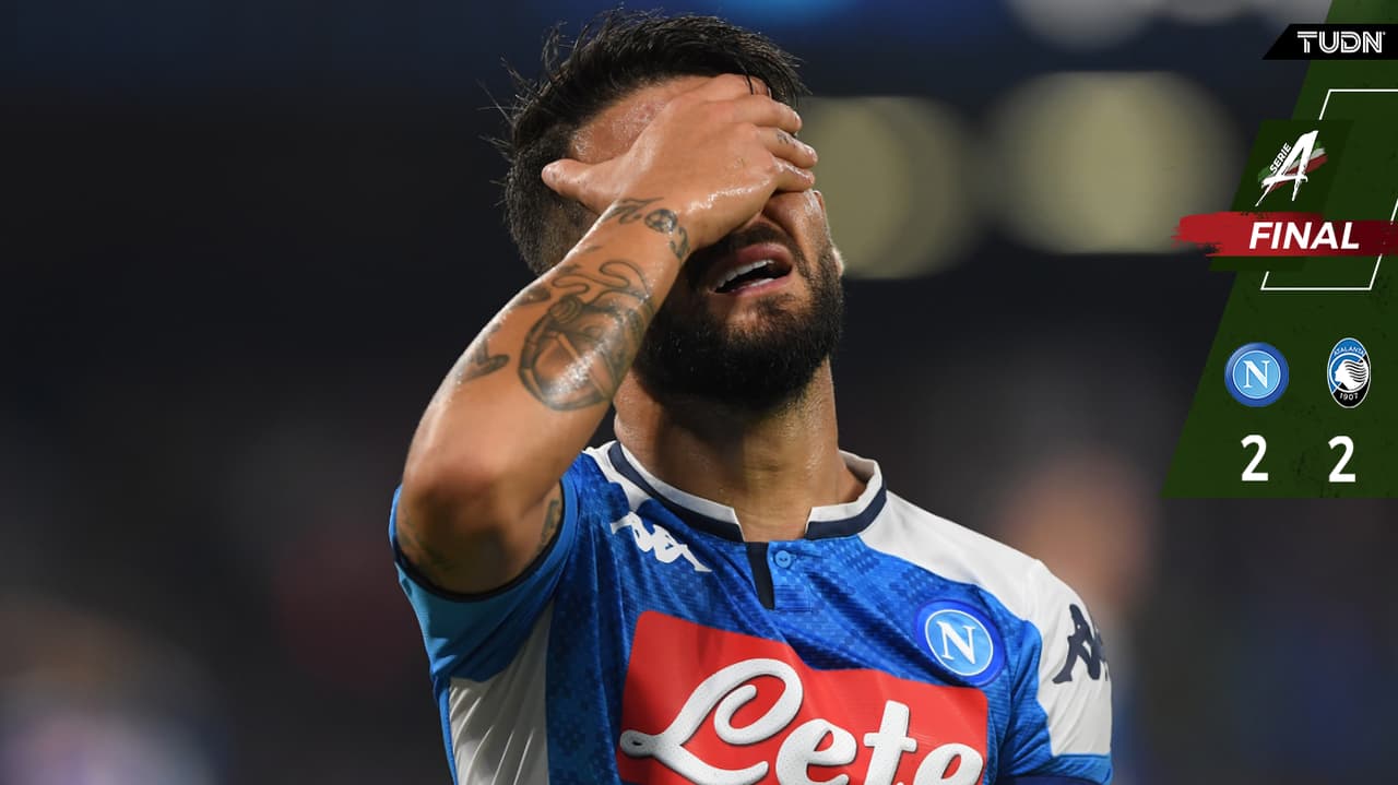 El Napoli empató con Atalanta en polémico juego; Chucky, desaparecido