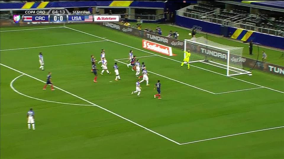 Disparo afuera de Giancarlo Gonzalez