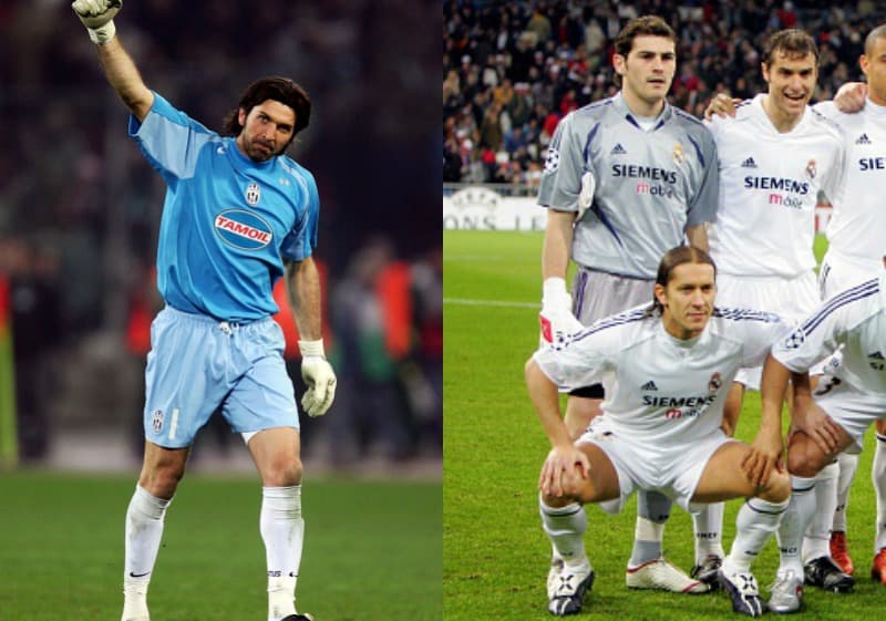 4 y 5. En octavos de final de la Champions 2004/2005 se volvieron a encontrar. En la ida hubo triunfo del Real Madrid por 1-0 y en la vuelta remontó Juventus por 2-0.