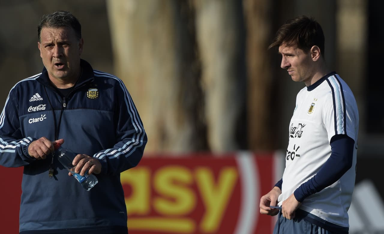 Lionel Messi con el Tata Martino