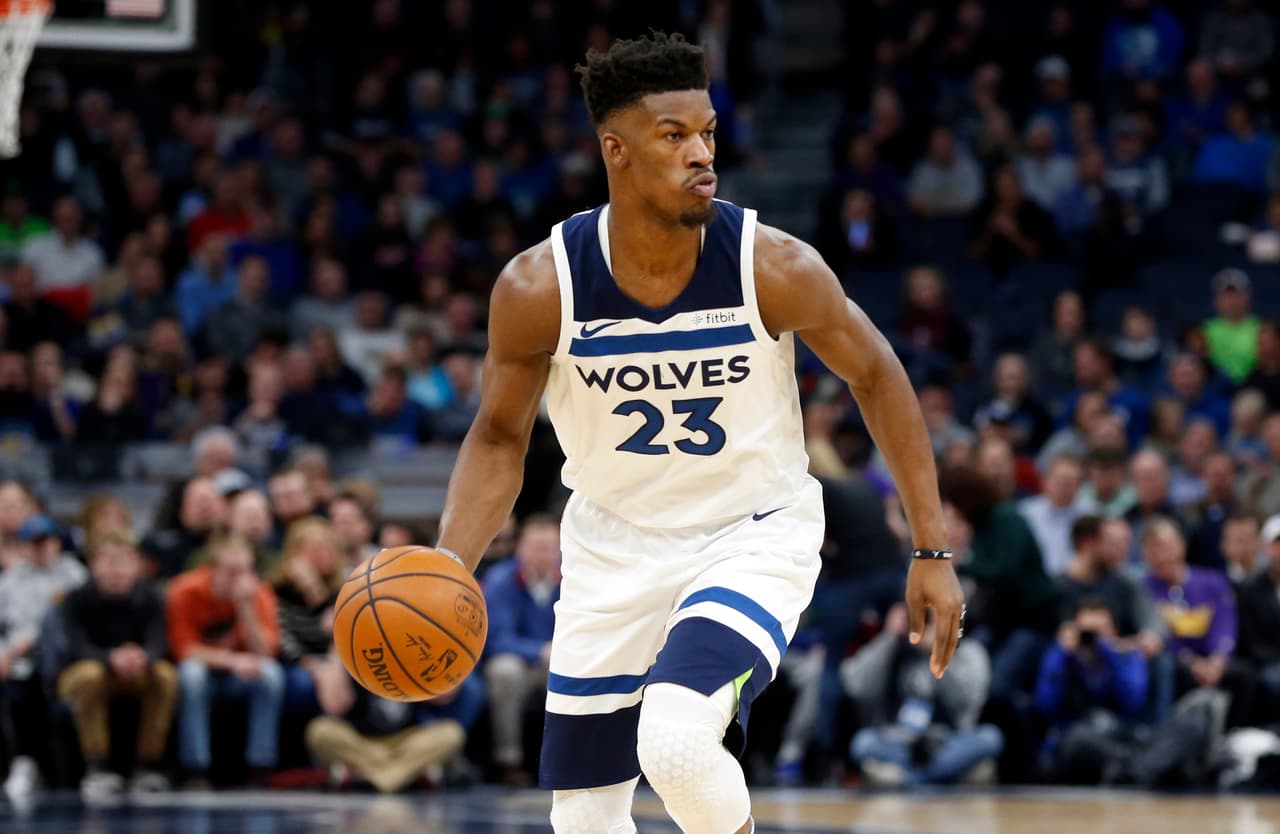 El escolta Jimmy Butler de los Minnesota Timberwolves.