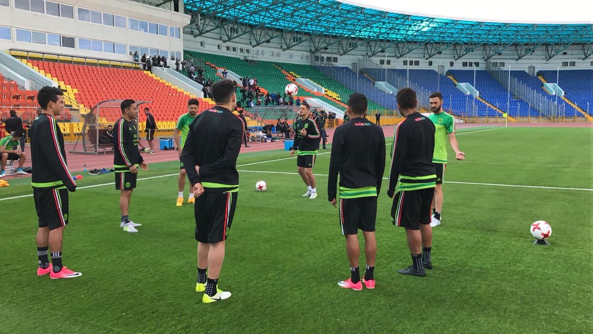 El Tri tuvo primer entrenamiento en Kazan sin pensar en CR7