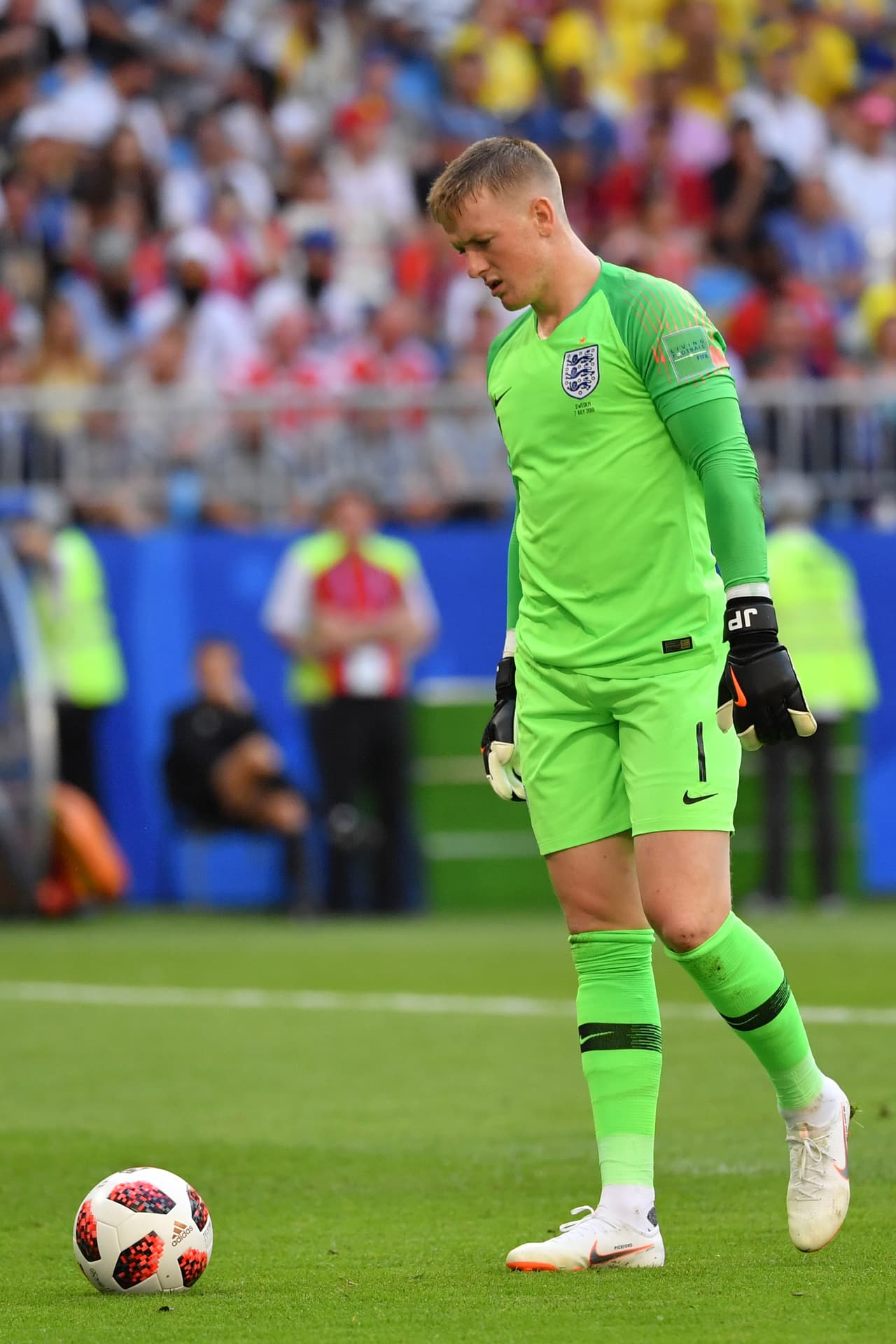 Fue la figura inglesa en este juego contra Suecia, ante la ausencia de los goles de Harry Kane, quien se apagó en Samara.