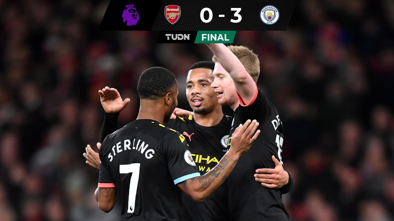 Manchester City golea al Arsenal con partidazo de De Bruyne