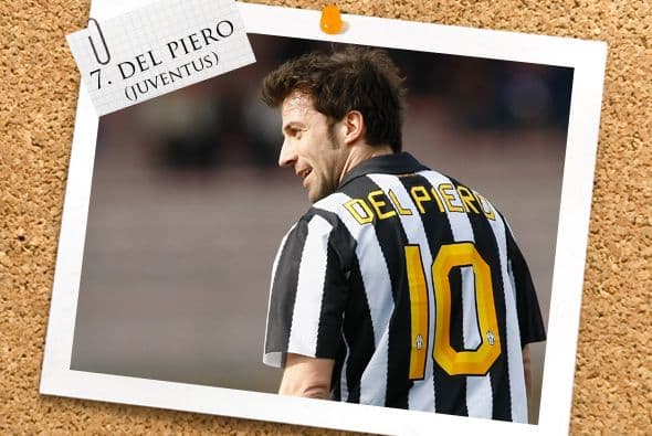 Y siguiendo en la línea de veteranos astros, Alessandro del Piero no se quiso quedar atrás.