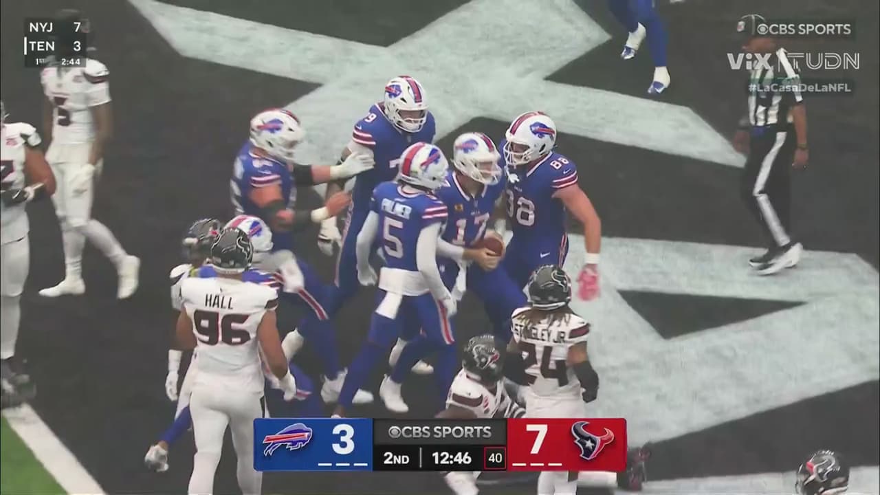 ¡Tremendo touchdown de Josh Allen!