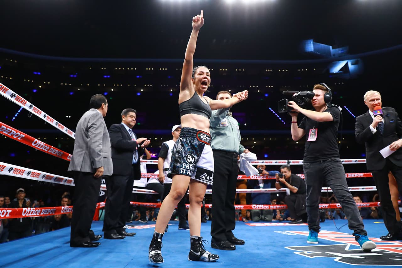 Ciudad de México, 11 de agosto de 2018. Jackie Nava , durante la función de Boxeo celebrado en la Nueva Arena Ciudad de México. Foto: Imago7/Eloisa Sanchez