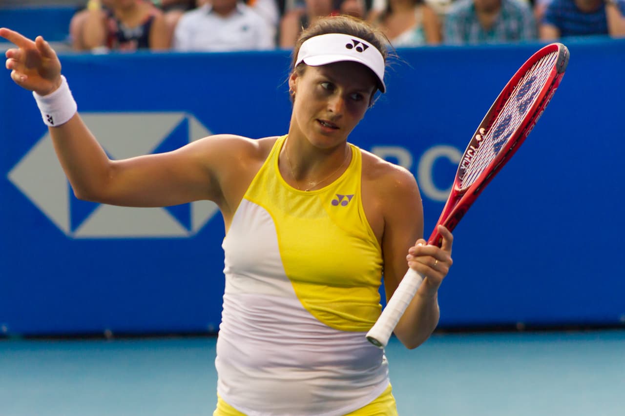 Así reaccionó la alemana Tatjana Maria durante su duelo de Octavos de Fina contra la bielorrusa Victoria Azarenka, quien poco espacio y tiempo le dio.