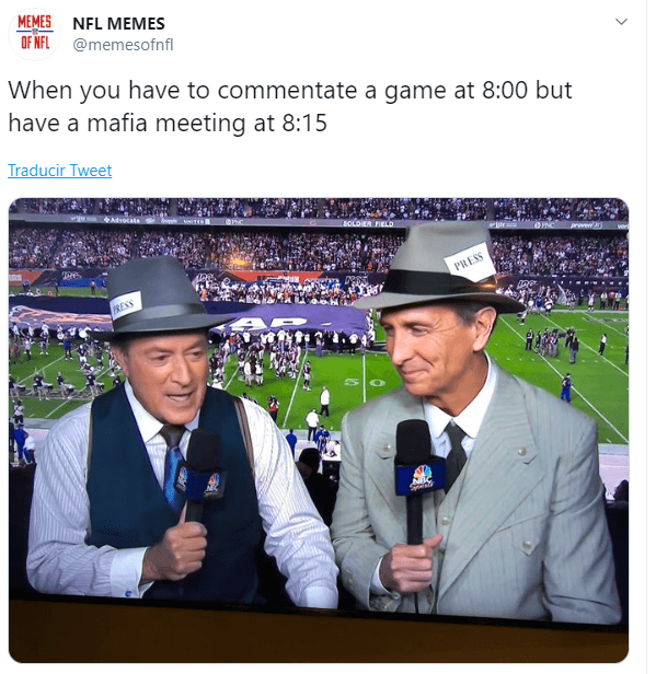 Los mejores memes del arranque de la temporada número 100 en la NFL. Trubisky, de pobre actuación, protganiza la gran mayoría.