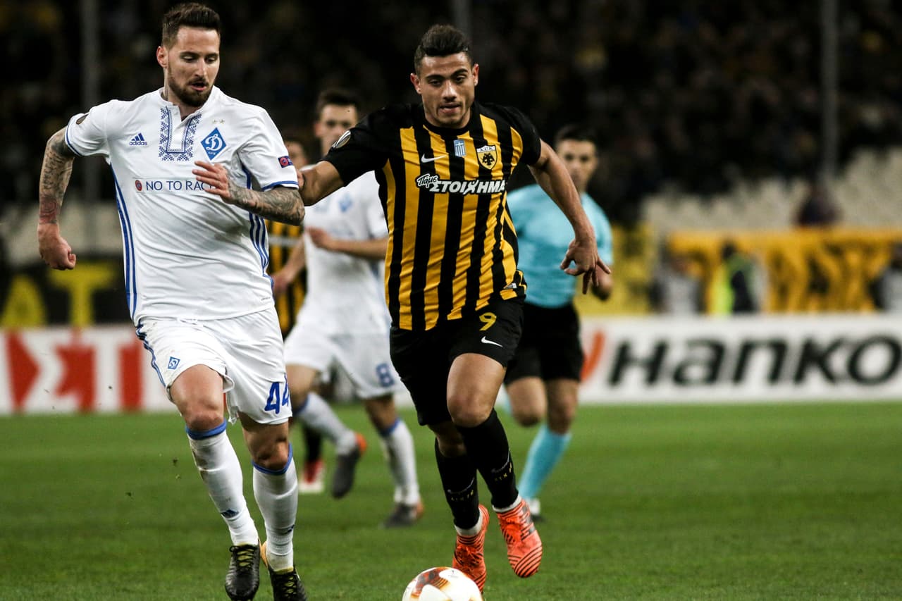 AEK Atenas 1-1 Dinamo Kiev: igualdad en Grecia con anotaciones de Ajdarević y Tsygankov, que deja la serie con un poco de ventaja para los ucranianos.