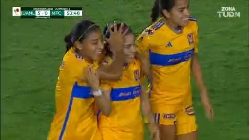 ¡Golazo de Lizbeth Ovalle! Es el quinto de Tigres