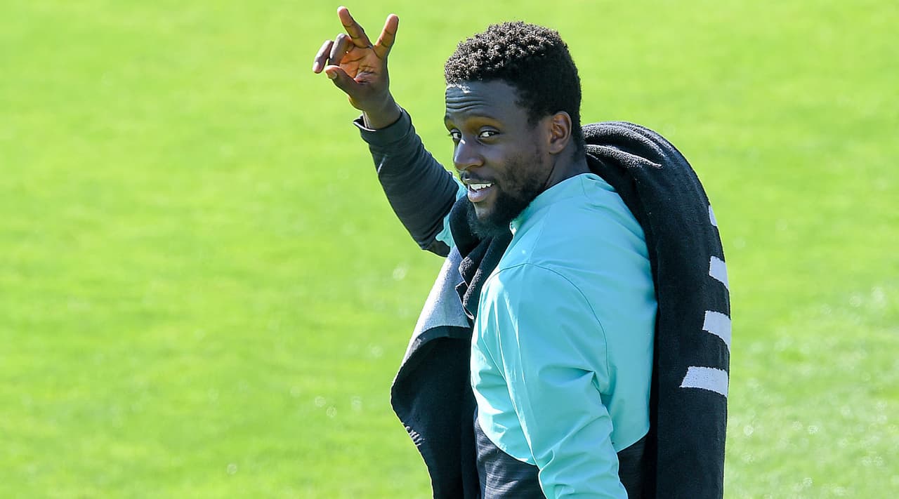 El belga, Divock Origi, también está feliz por volver a las canchas y entrenar junto a sus compañeros.