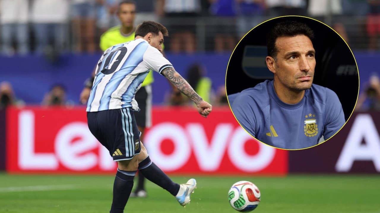 Scaloni confirma suplencia de Messi en el Jordania vs. Argentina