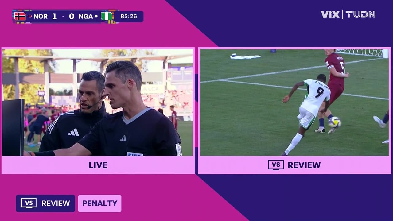 ¡Se desata la polémica! Nigeria saca la tarjeta verde pero no se marca penal