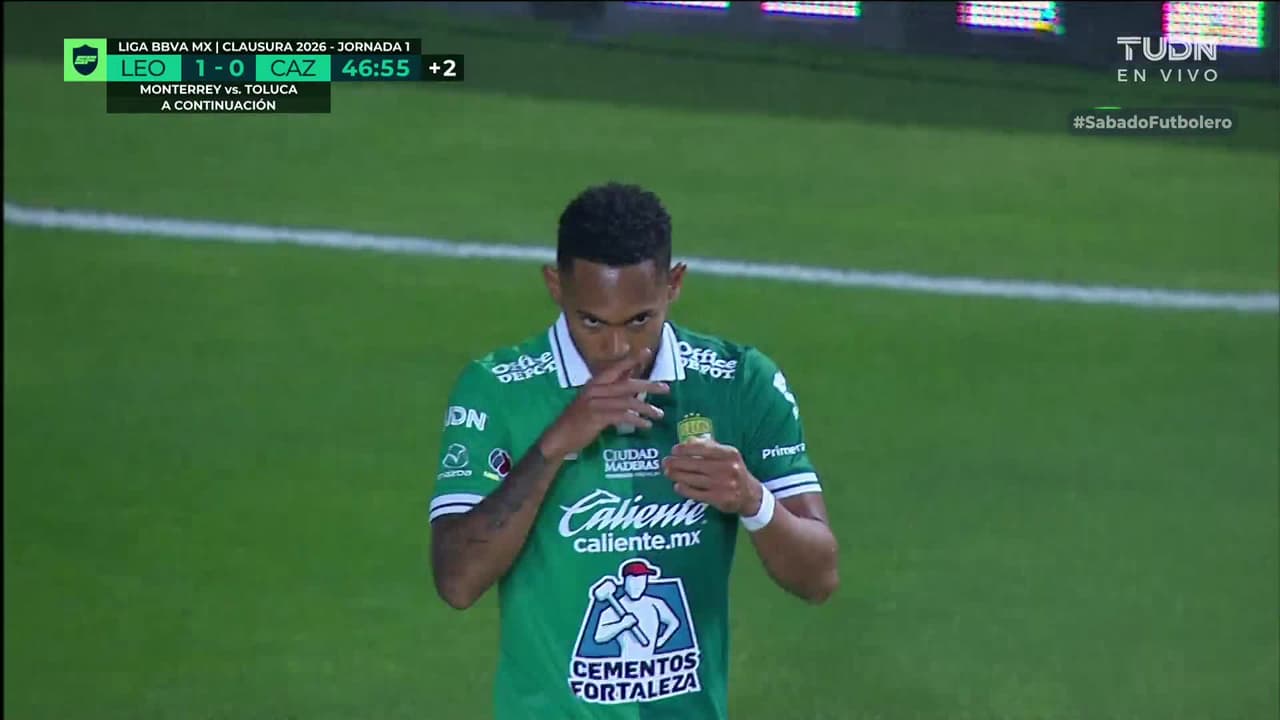 ¡Golazo de León! ¡Ismael Díaz la cuelga del ángulo hermoso!