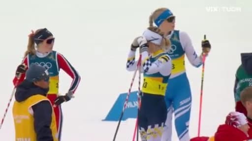 Suecia deja ir el oro por lamentable incidente con los esquíes