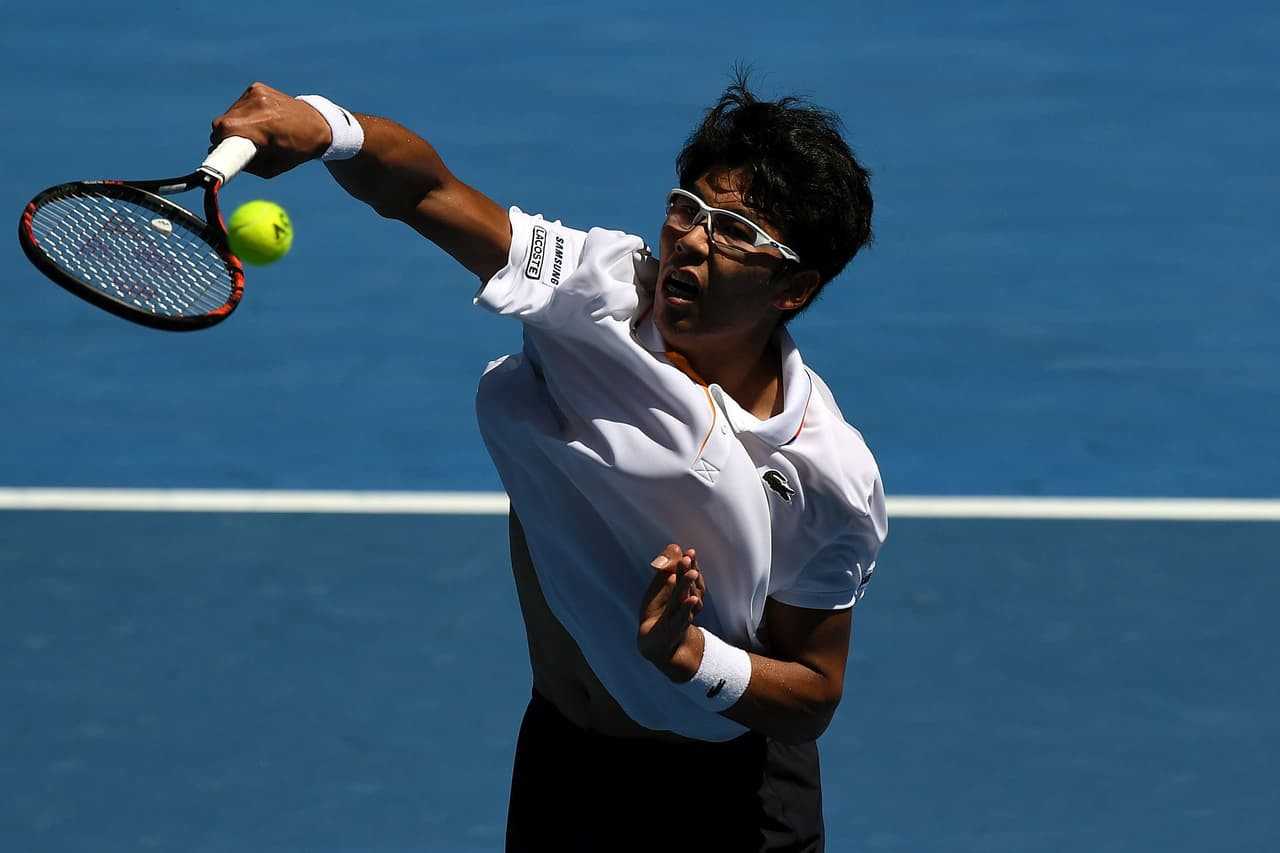 El asiático llegó a esta instancia como la gran revelación del torneo luego de eliminar al serbio Novak Djokovic en los Octavos de Final.