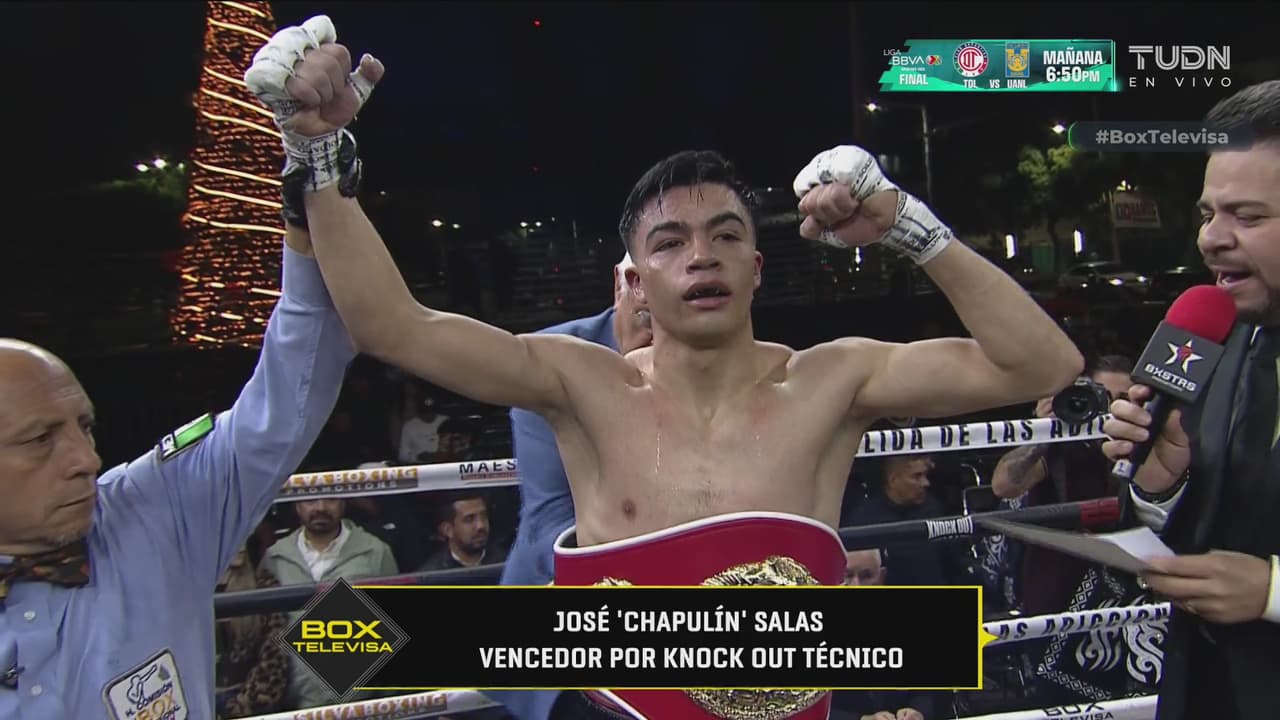 ¡México tiene nuevo campeón mundial de boxeo! 'Chapulín Salas noquea a Ngxeke 