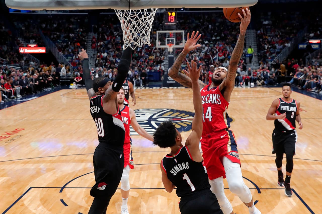 Carmelo Anthony únicamente anotó 10 puntos en la derrota de los de Portland.