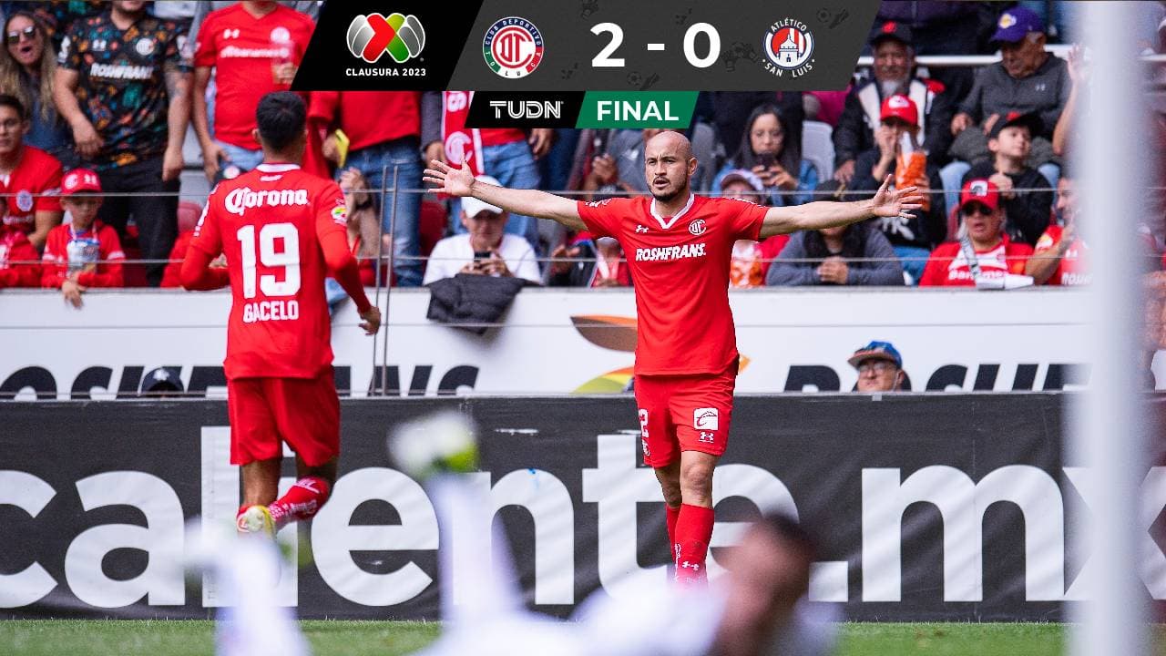 ¡Diablo enrachado! Toluca vence al San Luis en el Nemesio Diez