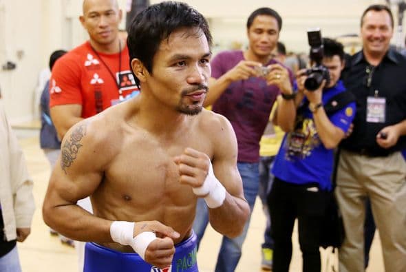 Manny Pacquiao entrena